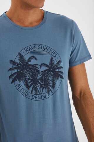 BLEND T-Shirt 'Davis' in Blau