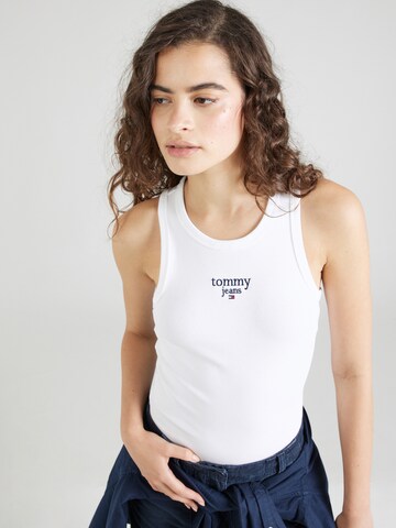Tommy Jeans Top 'Essential' in Weiß: Vorderseite
