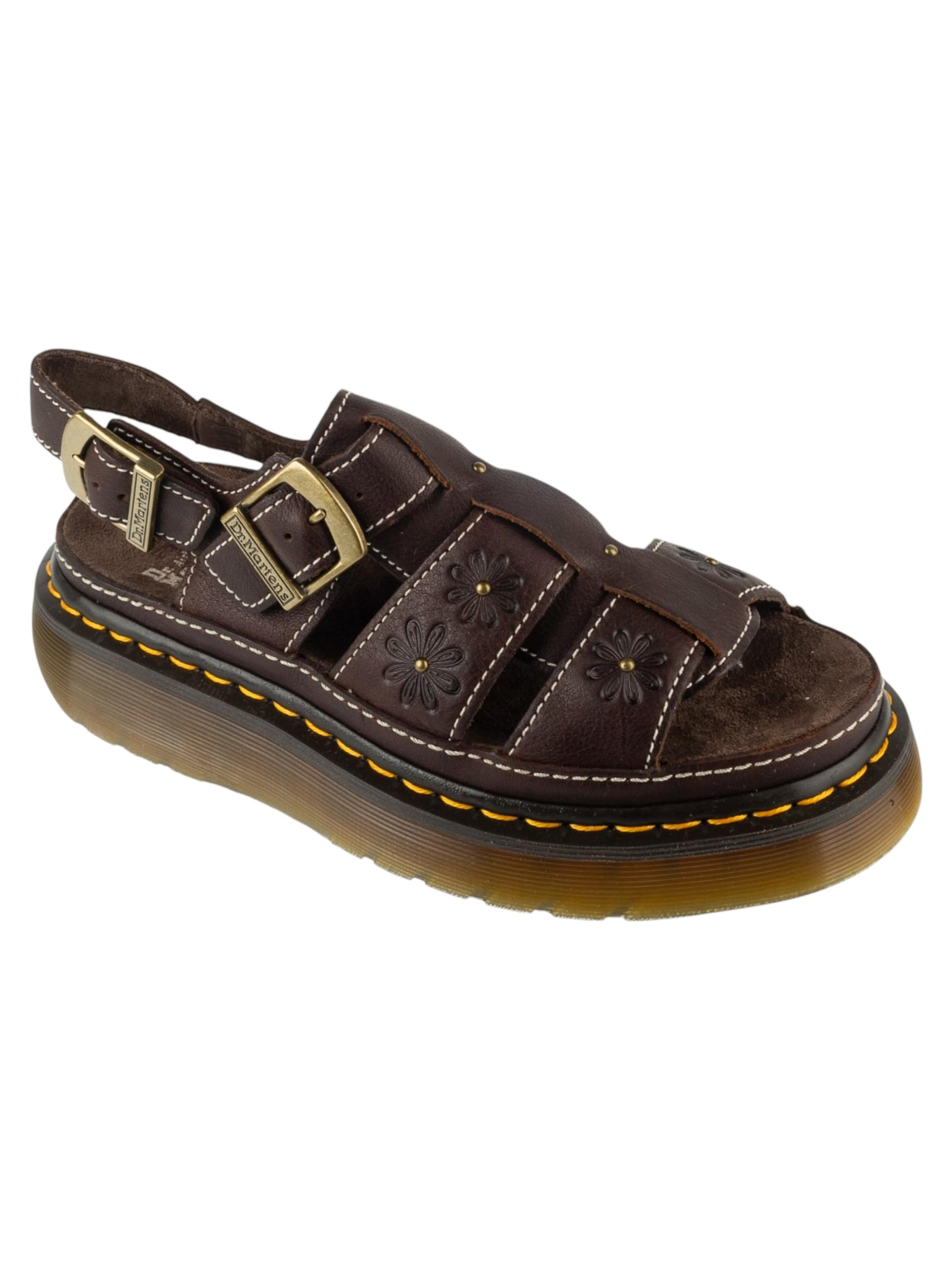 Dr. Martens Sandal 'Dr. Martens Wrenlie Open Platform Sandals' in 36 in Brown, Item view