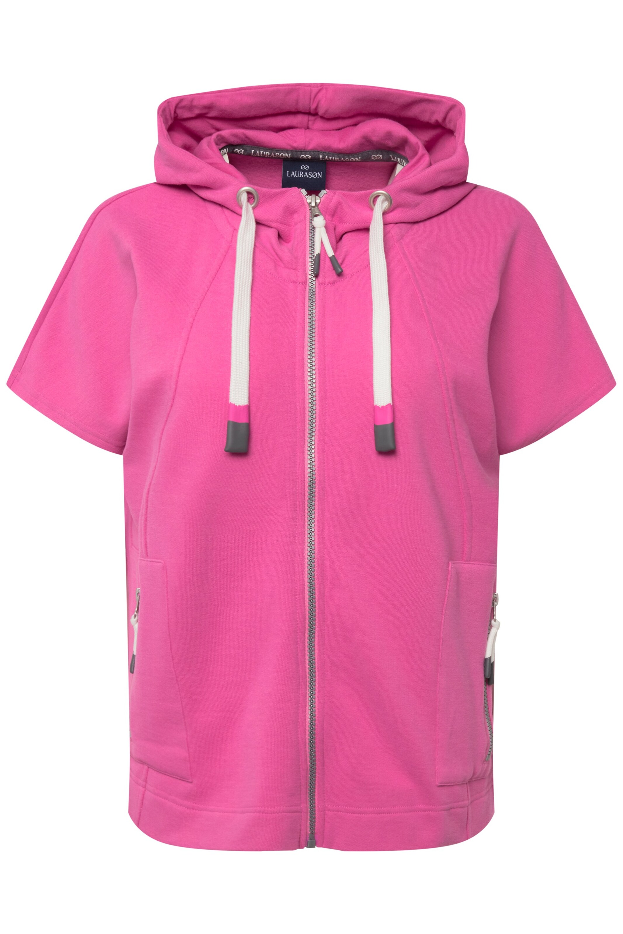 LAURASØN Sweat jacket in Pink: front