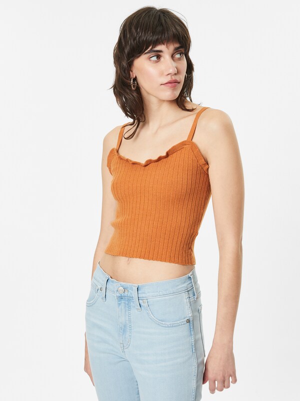 Cotton On - Top de punto 'CAMI' en naran