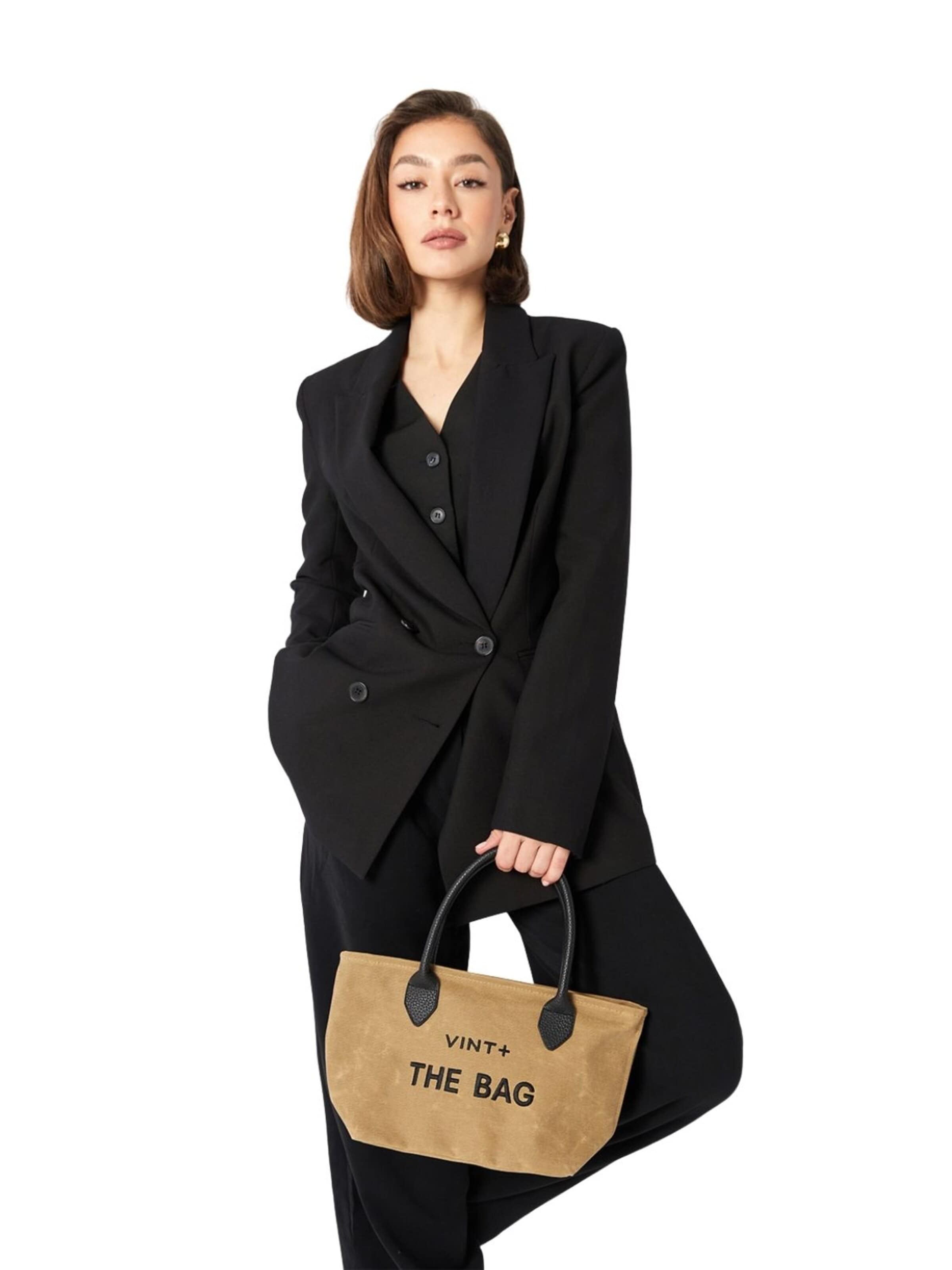 VINT+ Handbag 'Fine Bag Small' in Beige