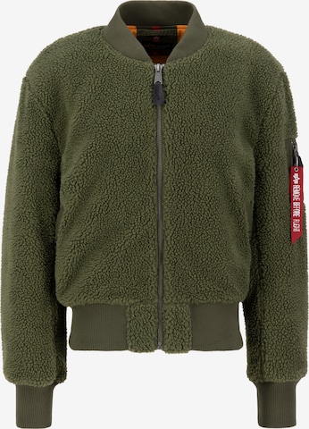 Veste mi-saison ALPHA INDUSTRIES en vert : devant