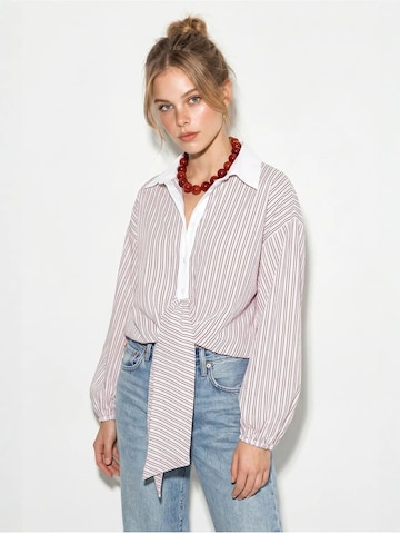 Camicia da donna di Bianco Lucci in rosa: frontale