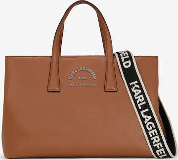Karl LagerfeldShopper torba 'Rue St-Guillaume' - smeđa boja: prednji dio
