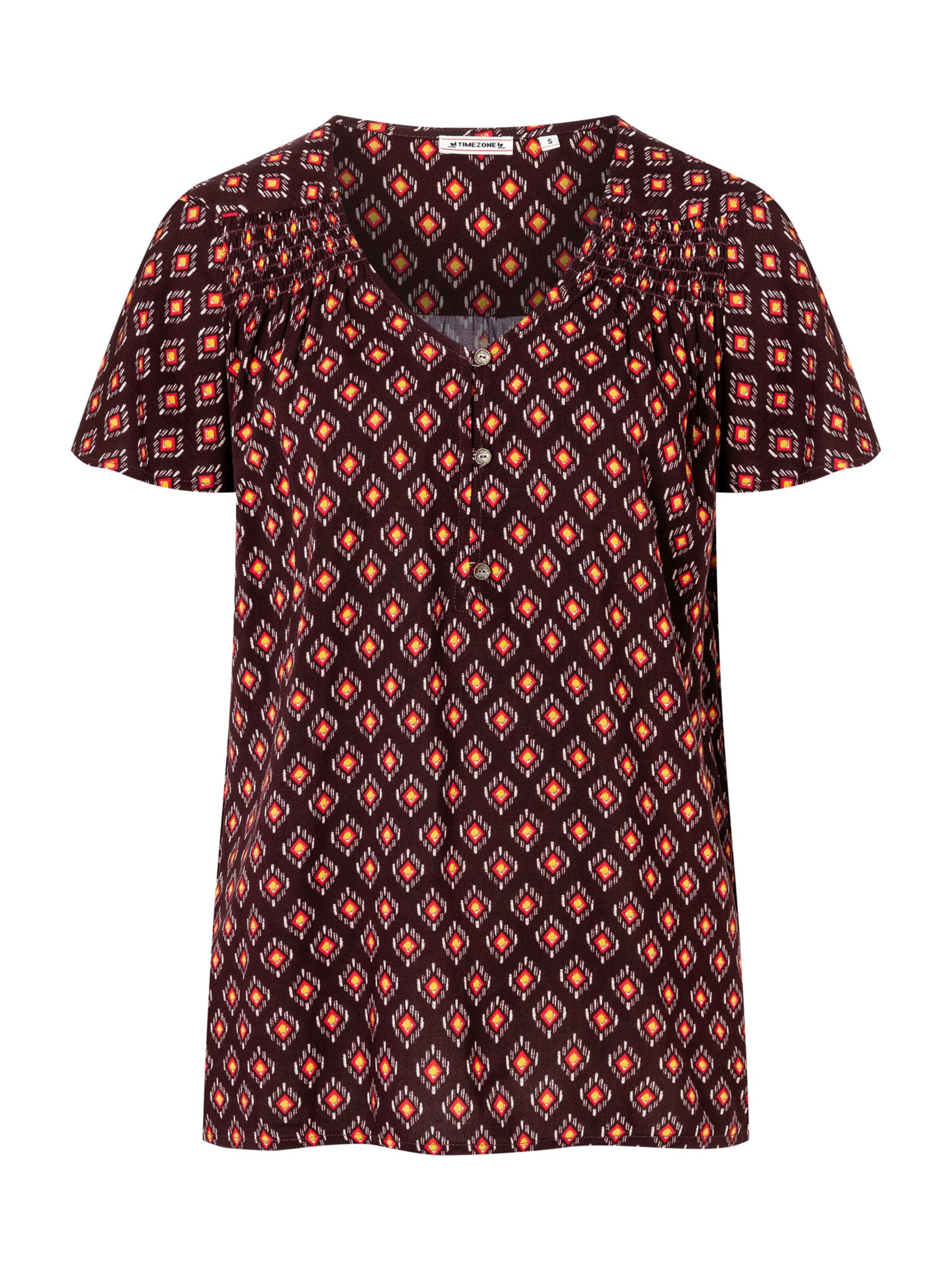 TIMEZONE Блуза в кафяво: отпред