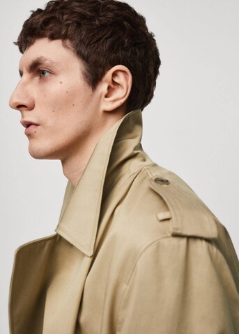 MANGO MAN Between-Seasons Coat 'Noto' in Beige