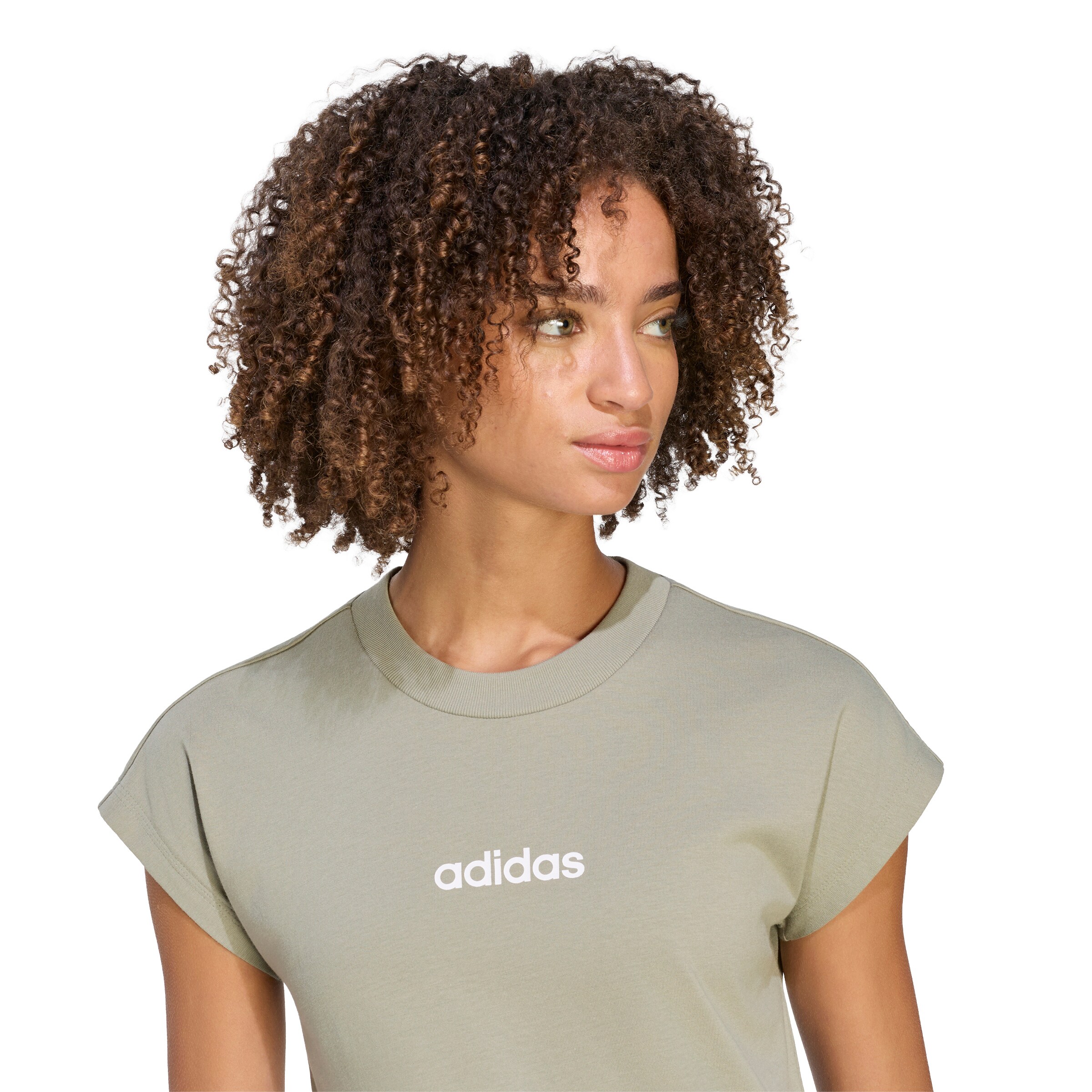 ADIDAS SPORTSWEAR Λειτουργικό μπλουζάκι 'Essentials' σε πράσινο