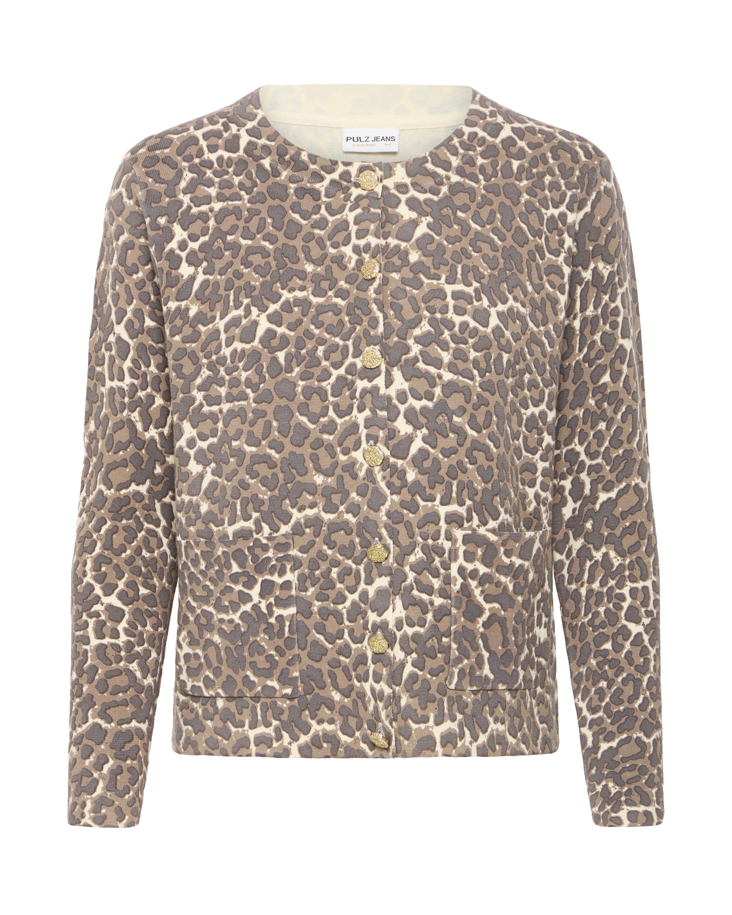 Pulz Cardigan 'PZSARA' i beige: forside