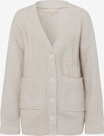 Les Lunes Knit Cardigan 'Alexis' in Beige: front