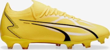 Chaussure de foot 'Ultra Match' PUMA en jaune