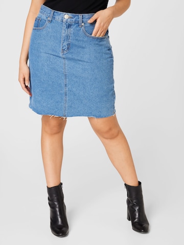 GLAMOROUS CURVE Rok in Blauw: voorkant