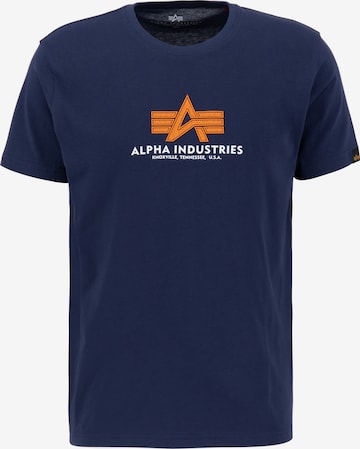 ALPHA INDUSTRIES Shirt in Blauw: voorkant