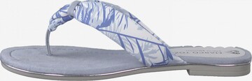 Earth Edition by Marco Tozzi T-Bar Sandals in Blue