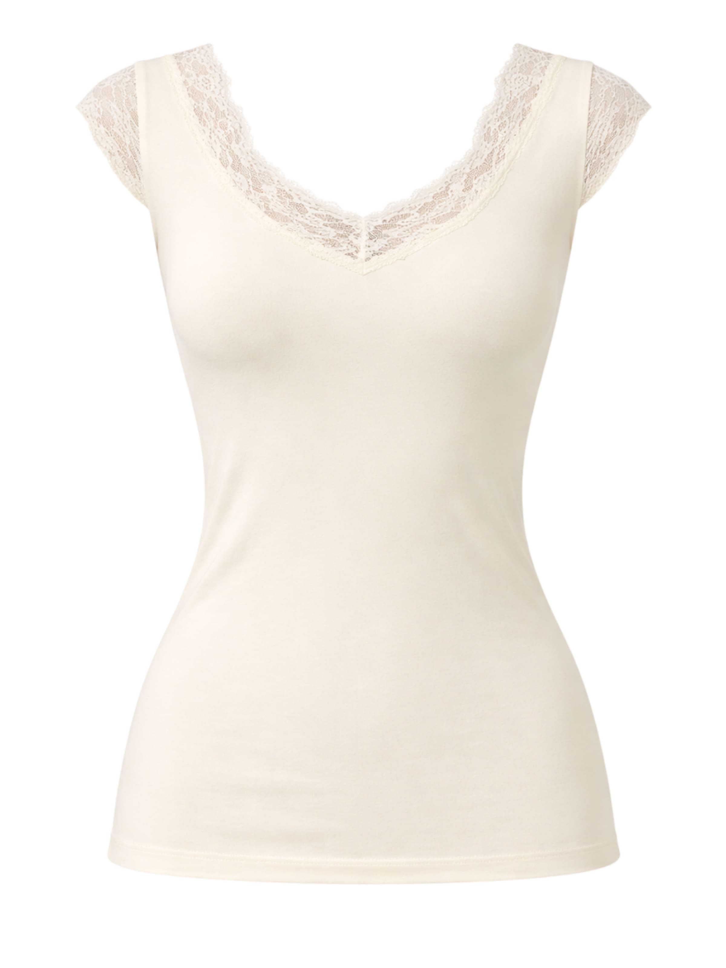 Blackspade Onderhemd in Beige: voorkant