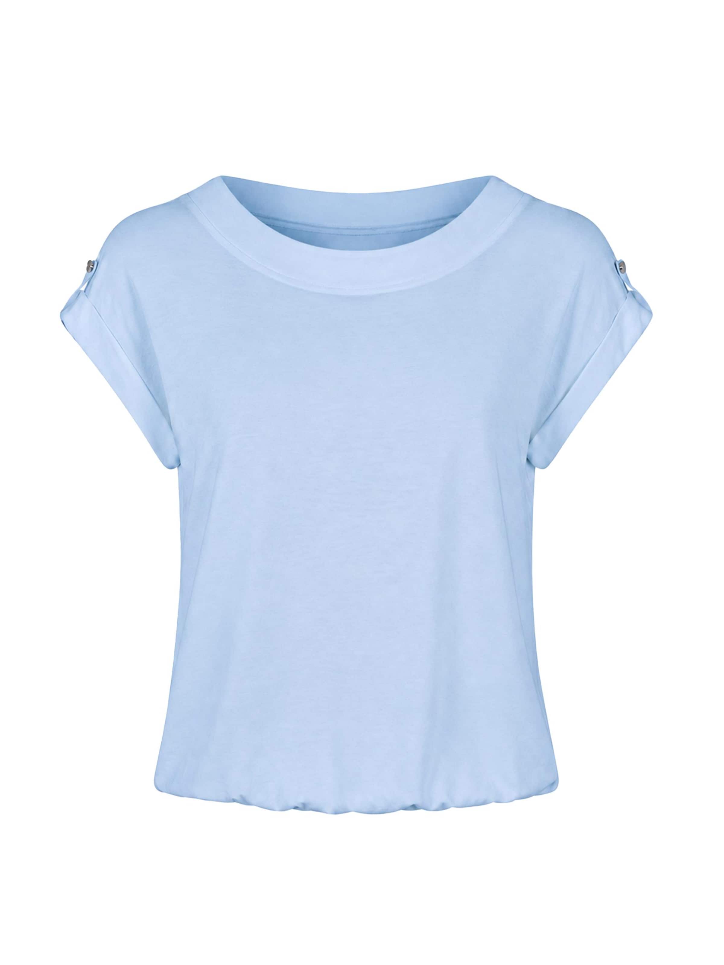 T-shirt 'Blouse - Boat neckline plain' REGINA FASHION en bleu : devant