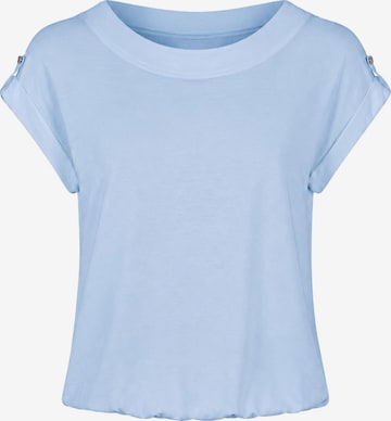 T-shirt 'Blouse - Boat neckline plain' REGINA FASHION en bleu : devant