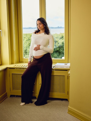 AMALY Laiad sääred Püksid, värv pruun