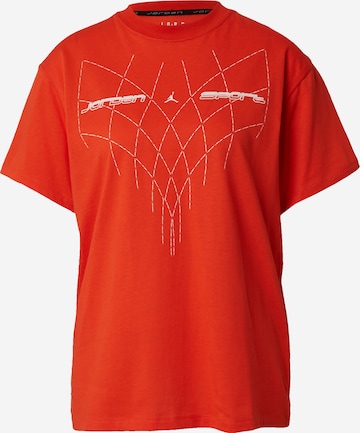 Jordan Functioneel shirt in Rood: voorkant