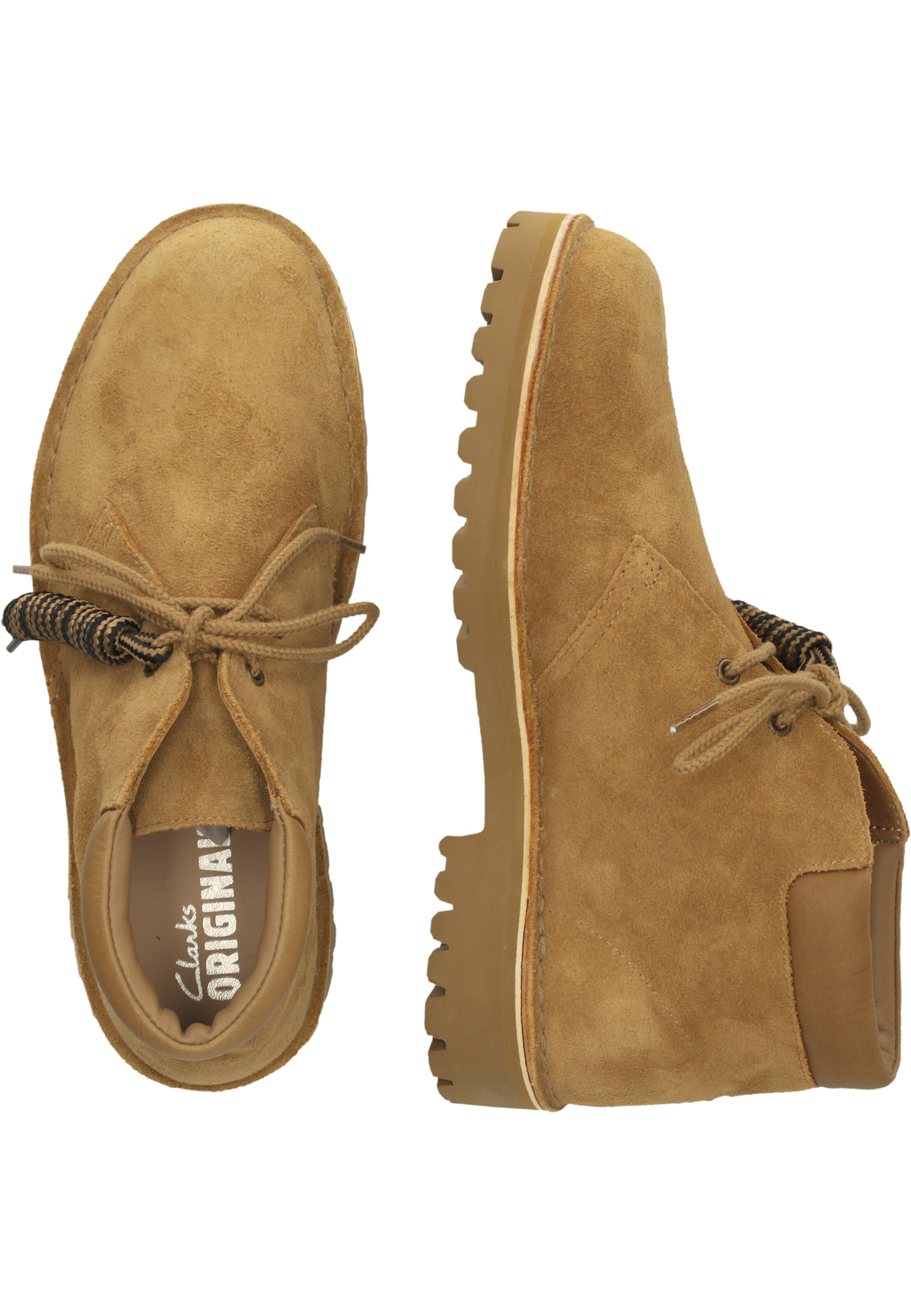 CLARKS Schnürboots 'DRST 2456 Rock' in Braun