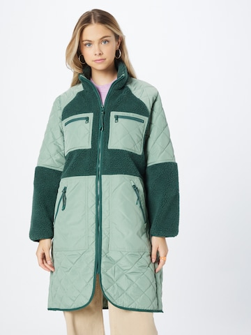 TOM TAILOR DENIM Ανοιξιάτικο και φθινοπωρινό παλτό σε πράσινο: μπροστά