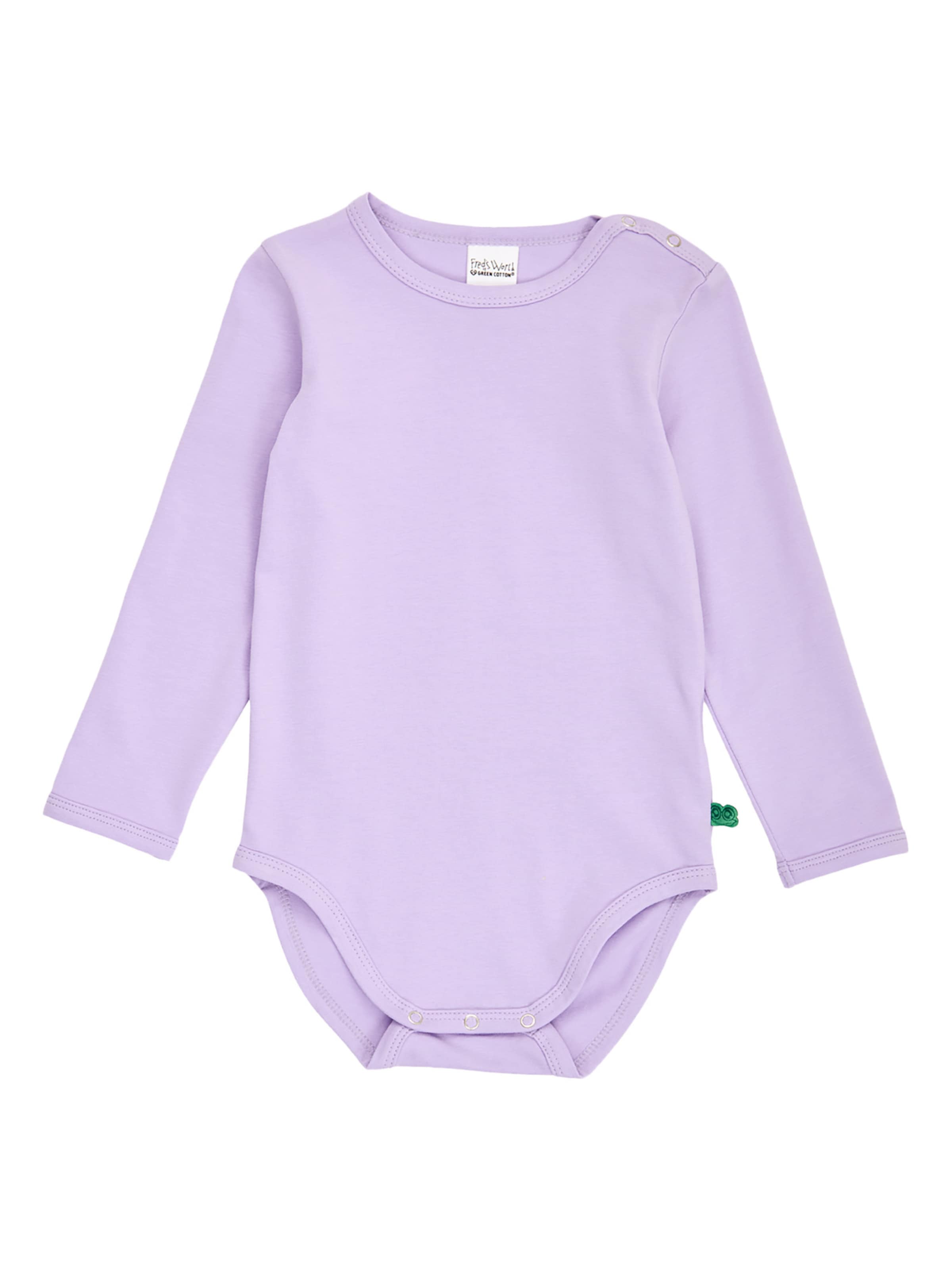 Barboteuse / body ' Alfa ' Fred's World by GREEN COTTON en violet : devant