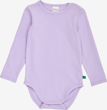 Barboteuse / body ' Alfa ' Fred's World by GREEN COTTON en violet : devant