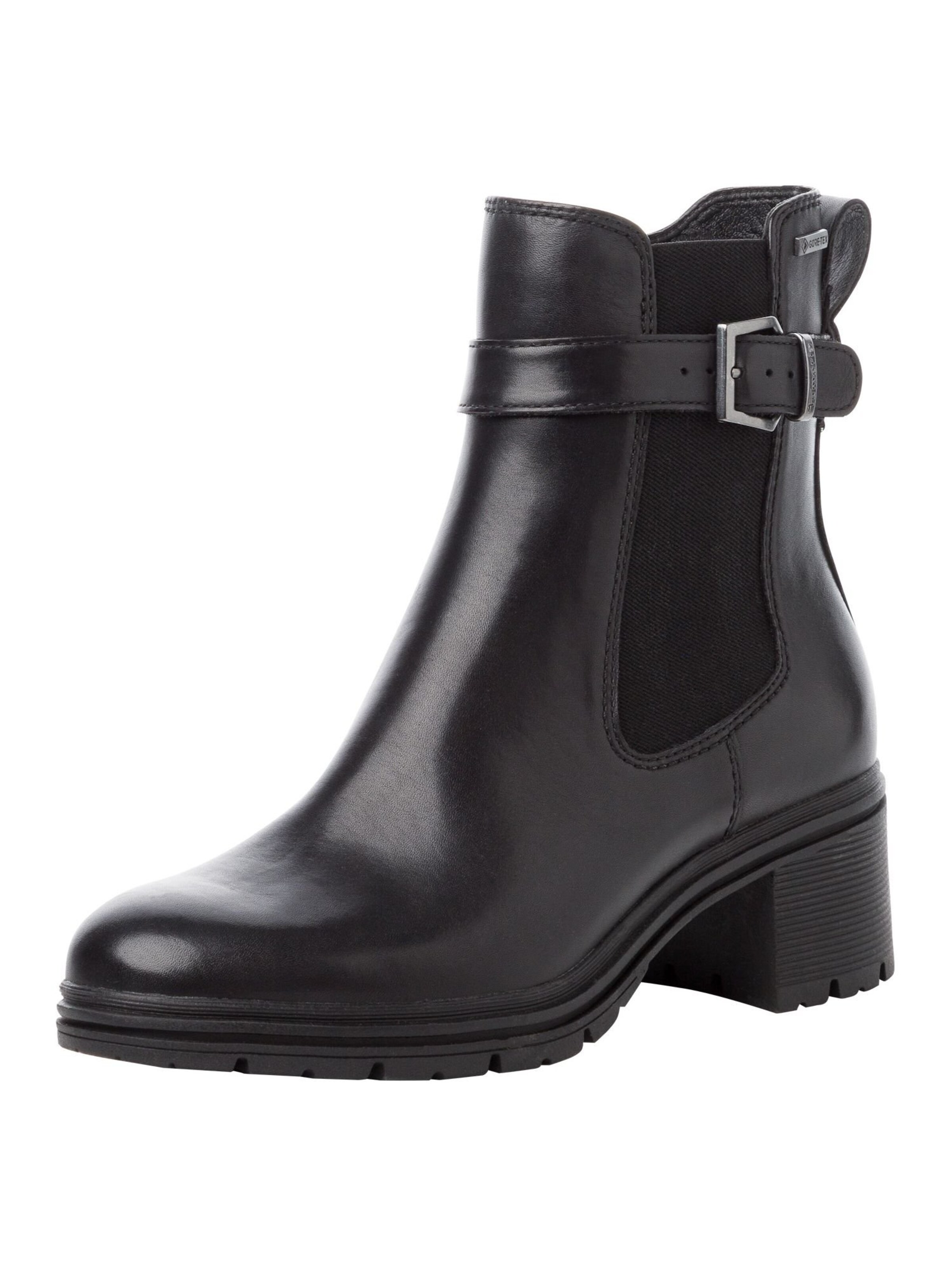 Tamaris Stiefelette in Schwarz: Vorderseite