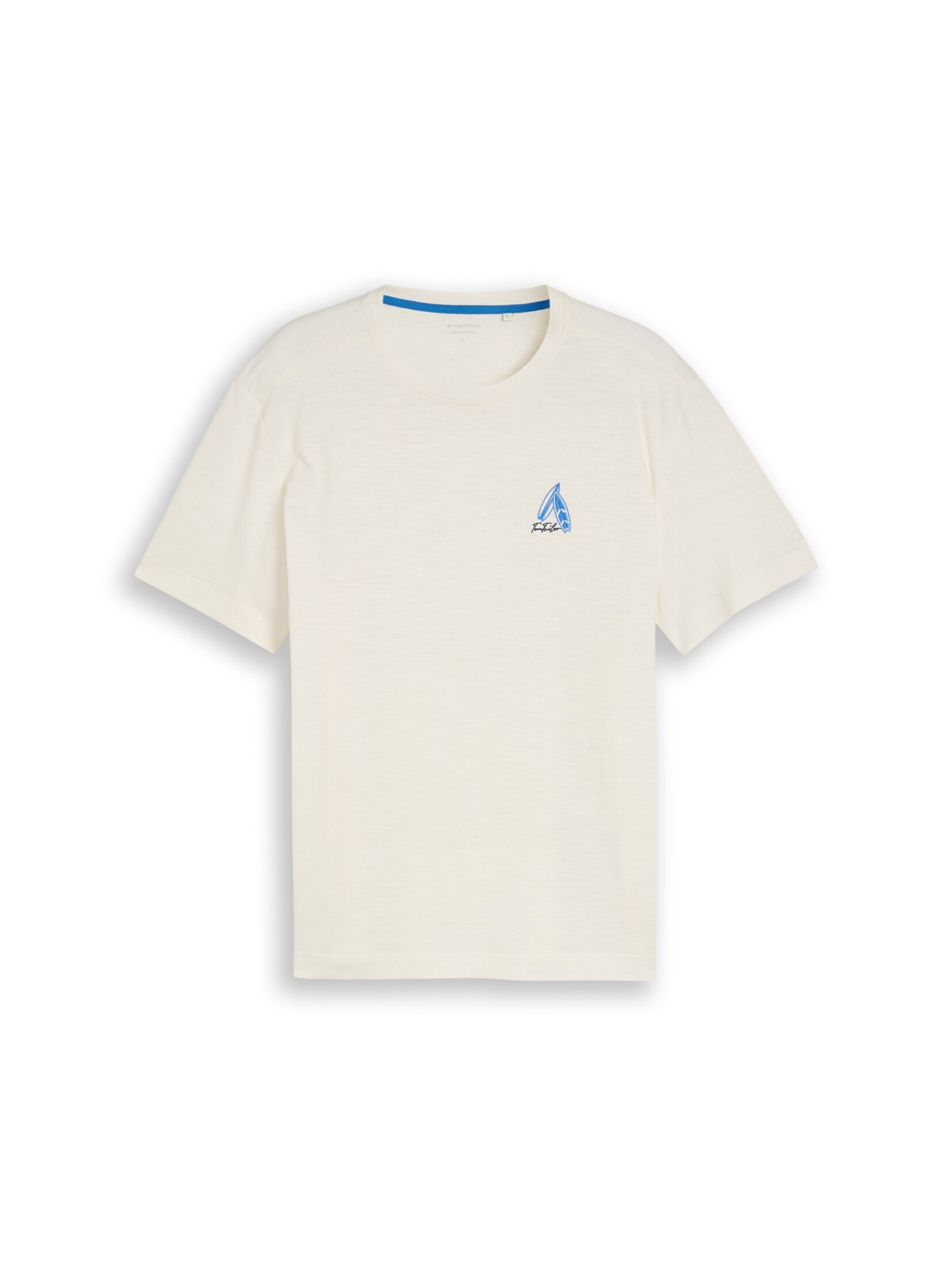 TOM TAILOR Shirt in XXL in de kleur Azuur / Offwhite, Productweergave
