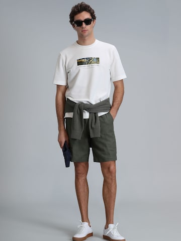 Coupe slim Pantalon 'Zegler' Lufian en vert