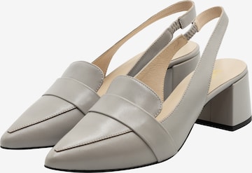 usha WHITE LABEL Дамски обувки на ток с отворена пета в сиво