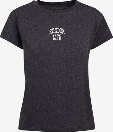 Merchcode Shirt 'Random Life' in Grey: front