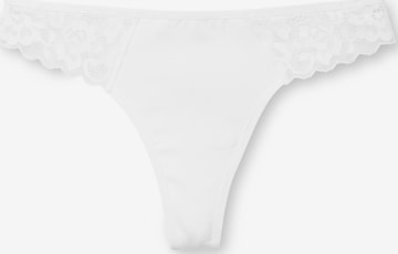 CALIDA String 'Natural Comfort Lace' in Wit: voorkant