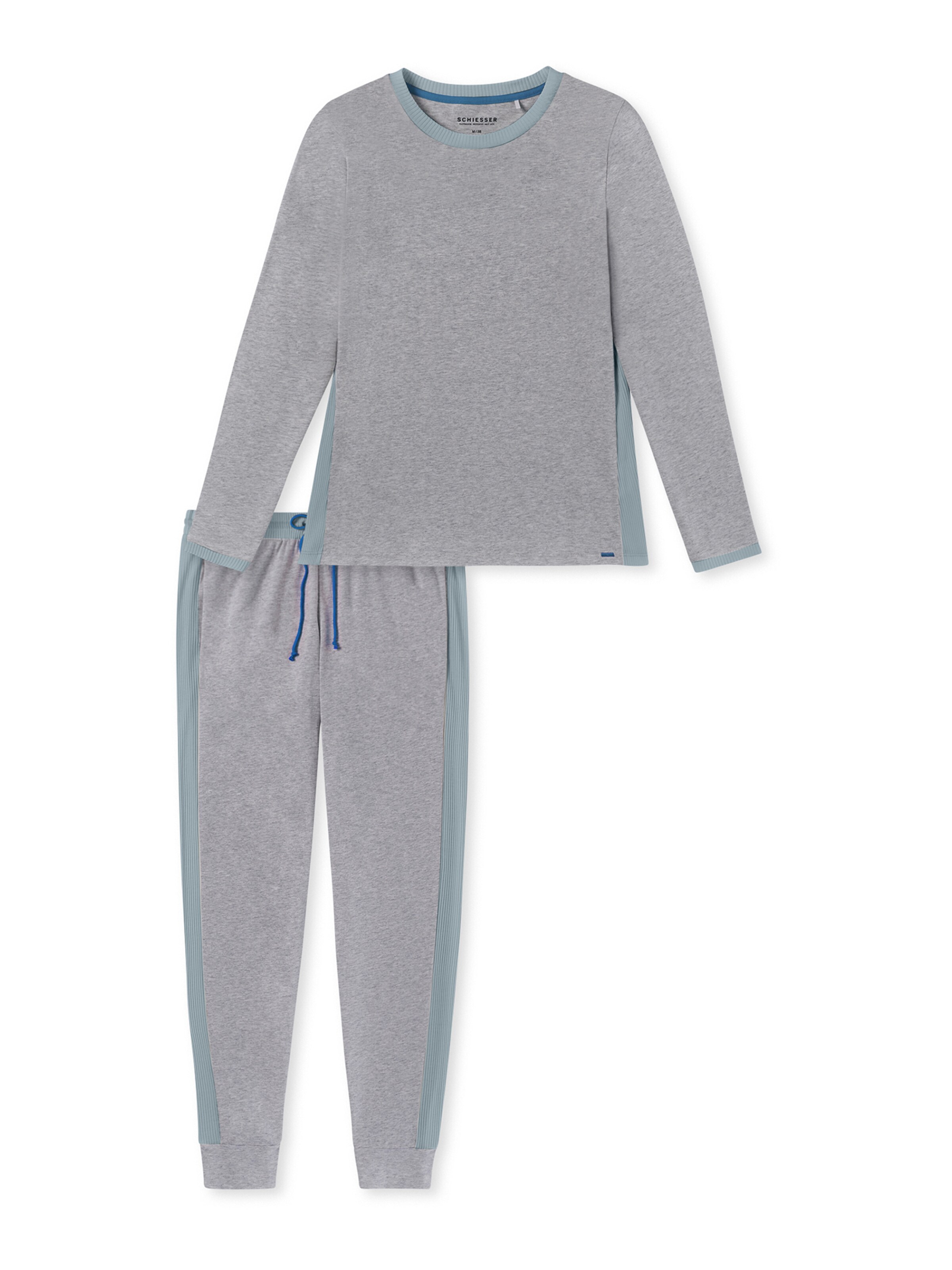 Pyjama ' Casual Nightwear ' SCHIESSER en gris : devant
