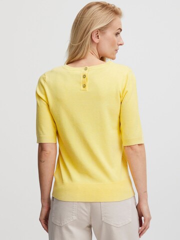 PULZ Jeans Pullover 'PZSARA' in Gelb