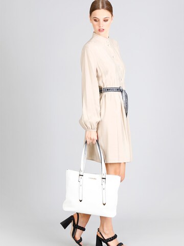 Borsa a spalla di CAFè NOIR in bianco