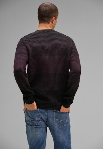 Street One MEN Sweater 'Mouliné' in Purple