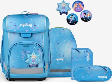 ergobag Backpack 'Schulranzen-Set cubo light Set' in Blue: front