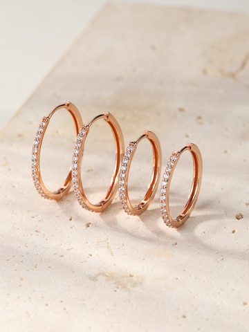 Orecchini 'Clear Trio' di Hey Happiness in oro