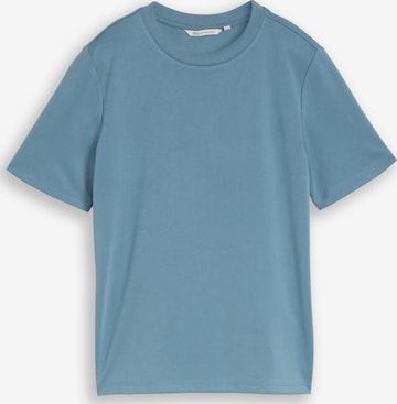 TOM TAILOR DENIM Тениска в синьо: отпред