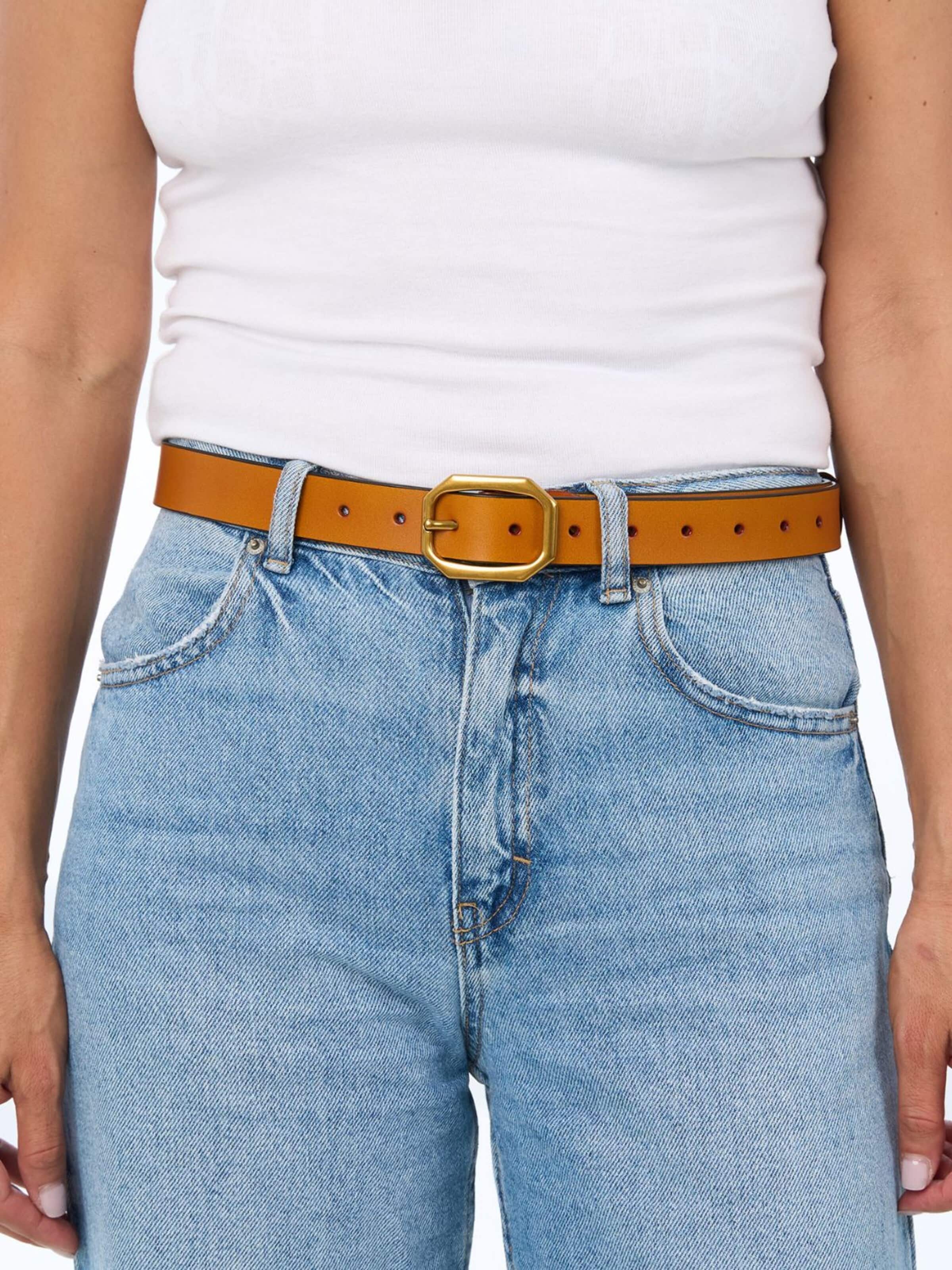 jolar Belt 'ELEGENT GOLD' in Brown: front