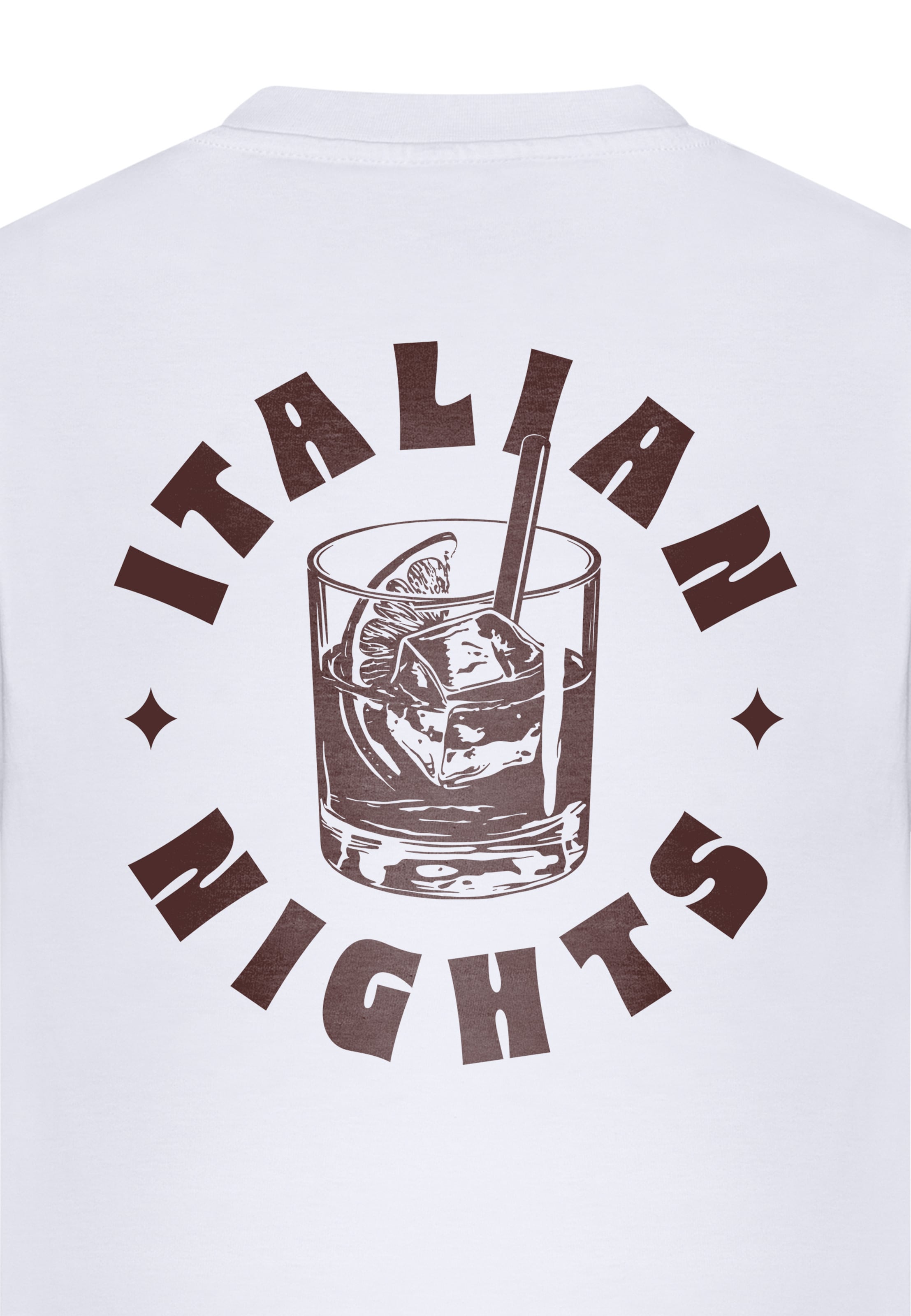 Maglietta 'Italian Nights' di Mister Tee in bianco