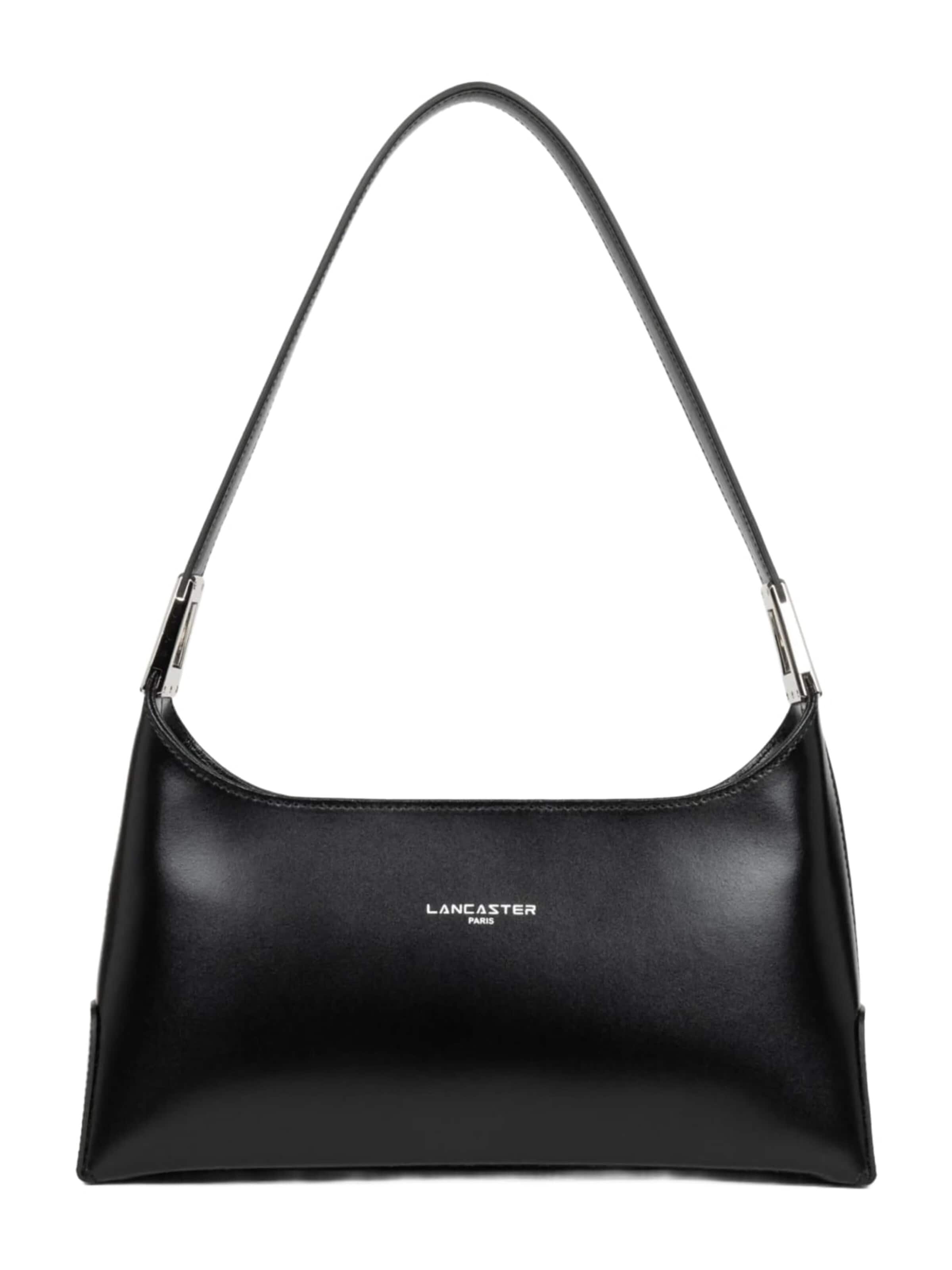 melns LANCASTER Paris Pleca soma 'Lancaster Sac besace Suave Ace Noir': no priekšpuses