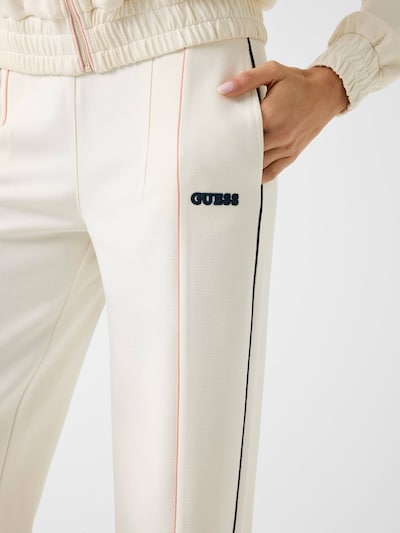 GUESS Pants in Navy / Rose / natural white, Item view