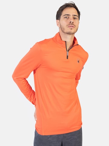 Spyder Bluzka sportowa w kolorze pomarańczowy: przód