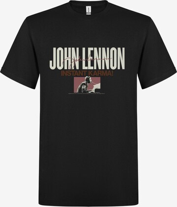 John Lennon Koszulka 'John Lennon Instant Charma T-Shirt' w kolorze czarny: przód