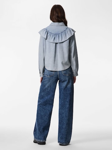 Chemisier 'PCBirke' PIECES en bleu