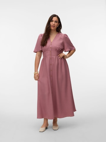 Abito 'VMMelaney' di Vero Moda Curve in rosa: frontale