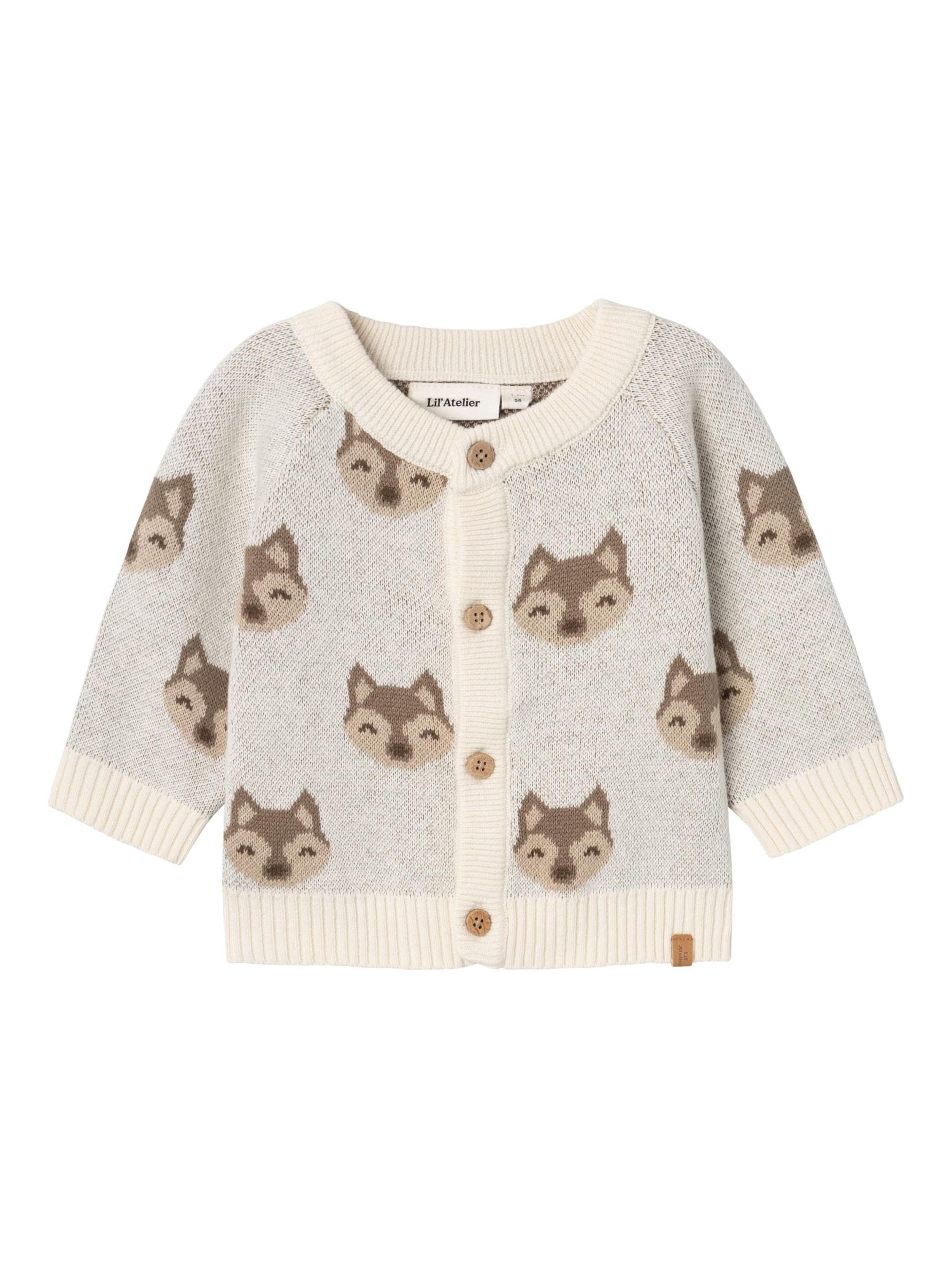 NAME IT Cardigan i beige: forside