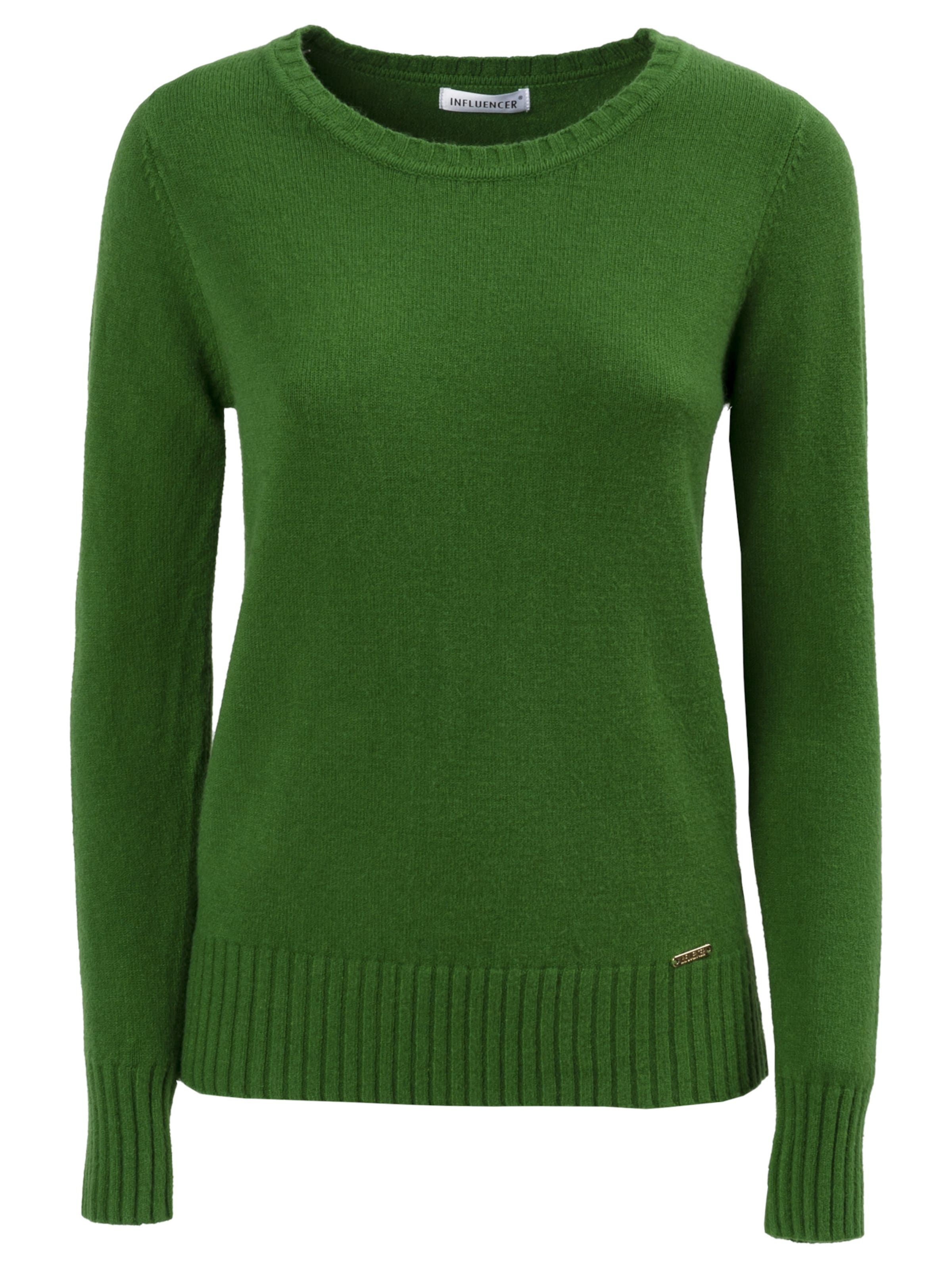 Influencer Svetr – zelená: přední strana